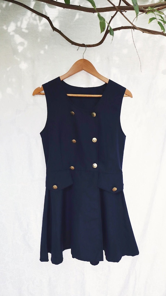 Vintage button up blazer dress