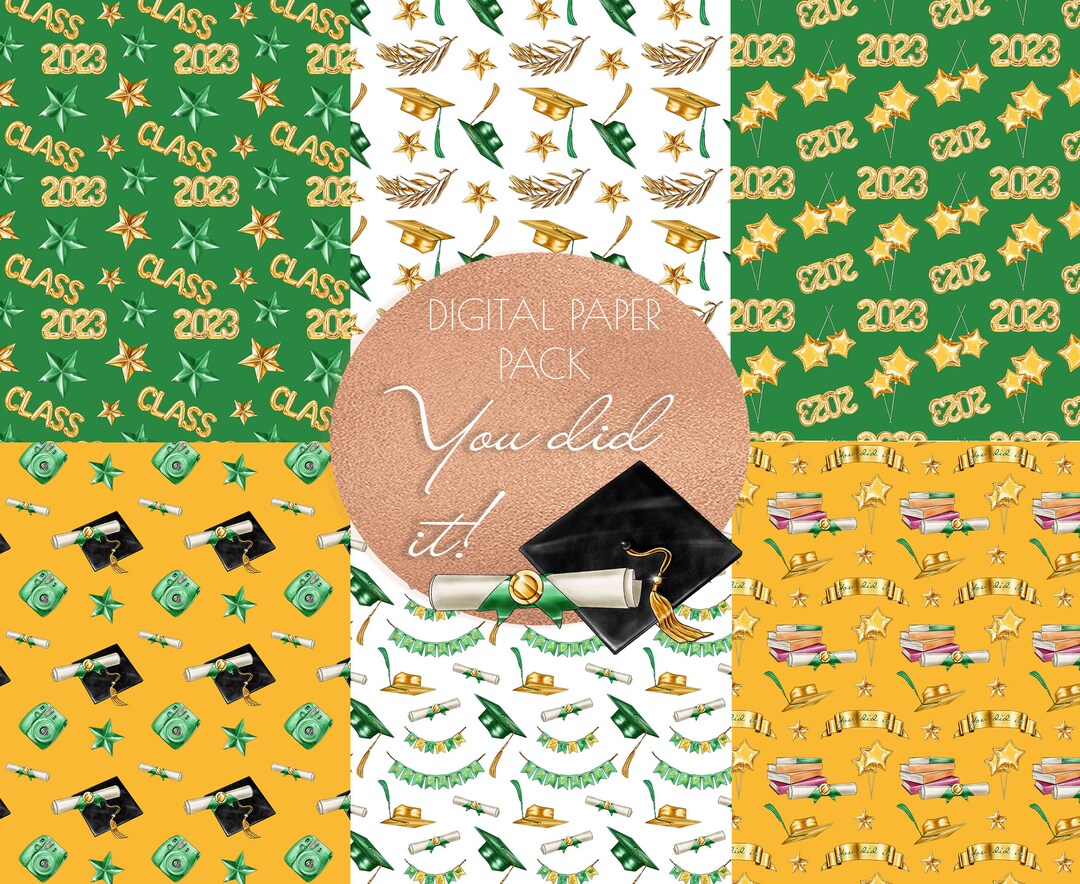 Graduation Paper Pattern Graduation 2023 Digital Paper Graduate PNG Seamless Pattern Digital ...
