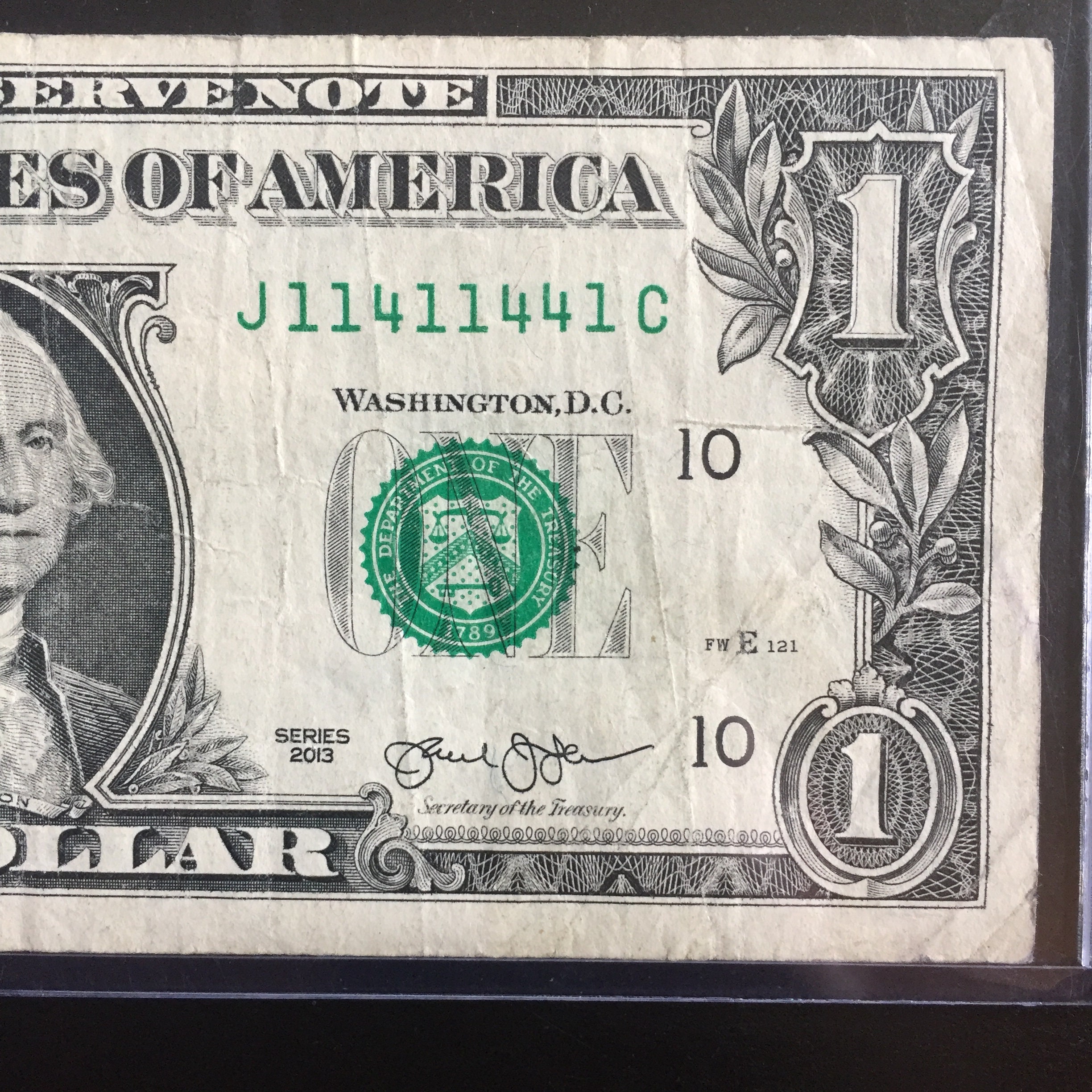 BINARY 1 Dollar Bill Etsy