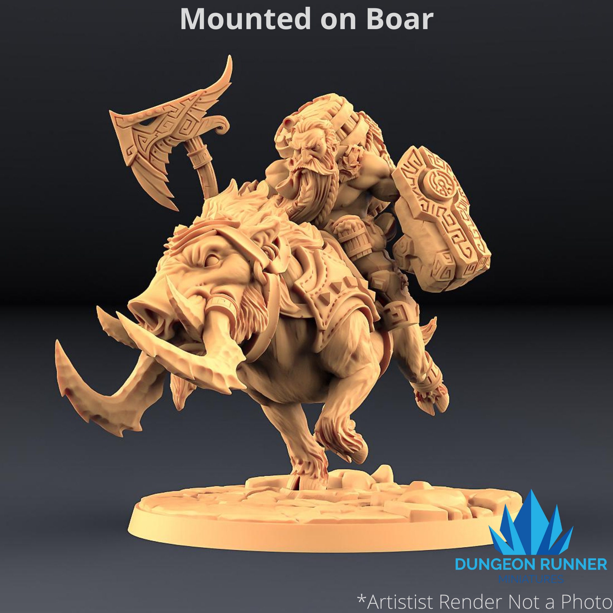 d&d dwarf fighter miniature