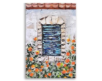 Original Clementine Art Still Life Orange Tree Oil Painting