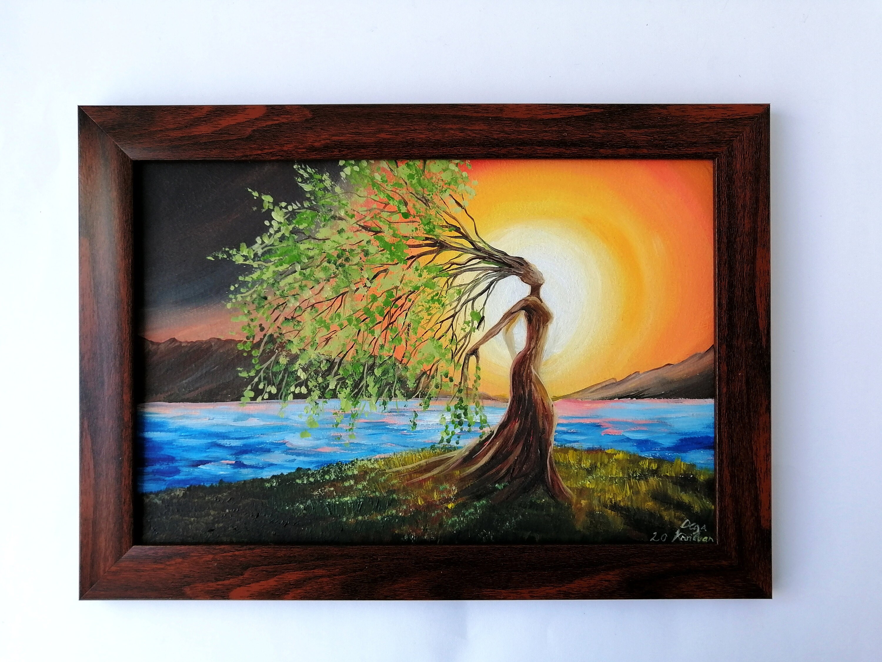 DIGITAL Print Tree of Life Painting Mother Earth Wall Art Gaia Goddess ...