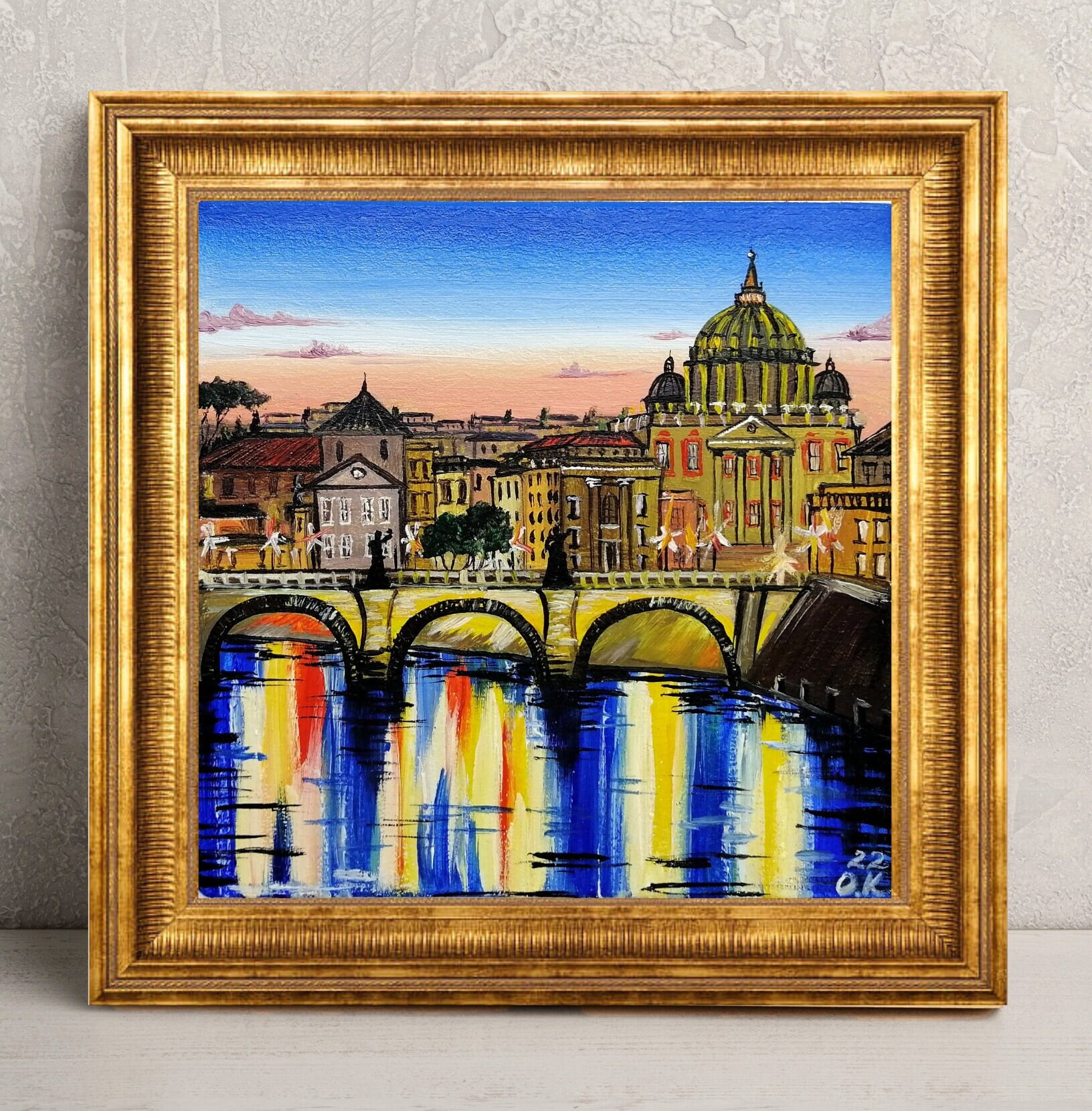 楽天市場】【SOLD OUT】 F10◎ 油彩画 「フィレンツェ遠望