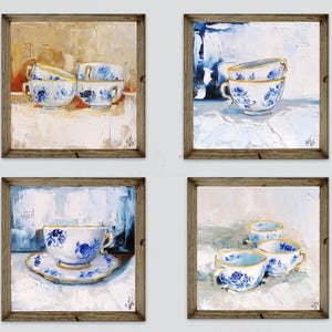 Sardine art original painting Sardines still life oil painting miniature Anchovy fish painting French country kitchen art 4x6 bild 20