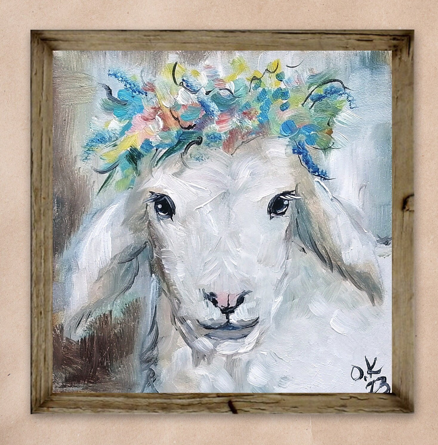 Angora Goat Art -  Canada