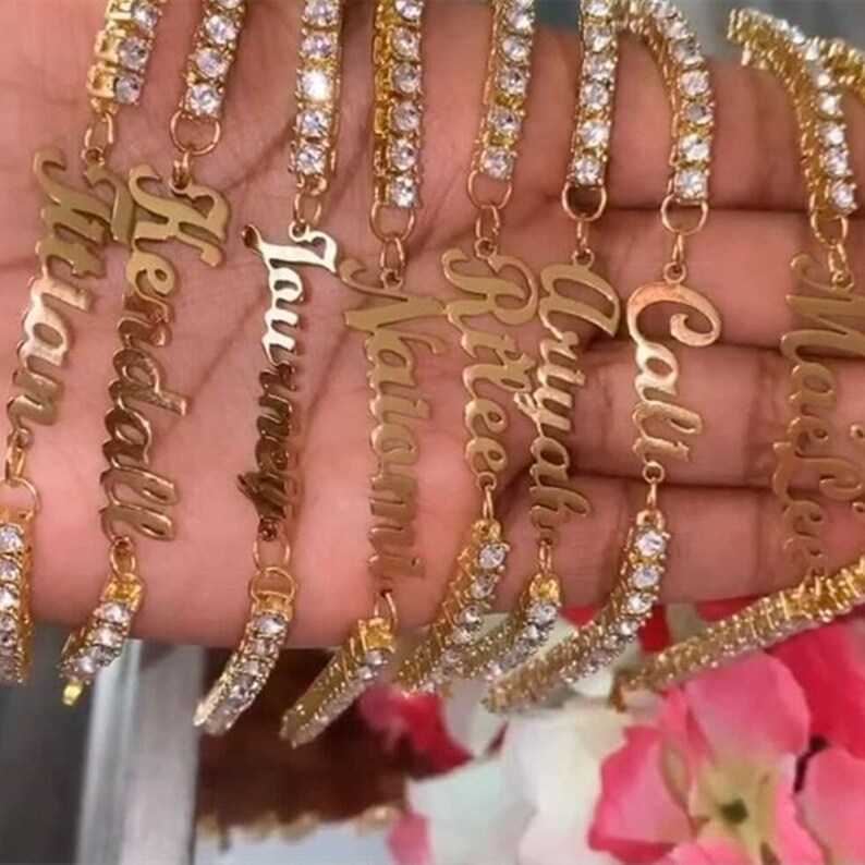 Personalized Children's Name Bracelet Initial Bracelet Etsy