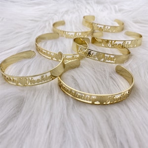 Personalized Name Bangle,Custom Name Bangle,Name Cuff Bangle,Nameplate Bangle,Stainless Steel Cuff Bangle,Gold Name Bangle,Gift For Her