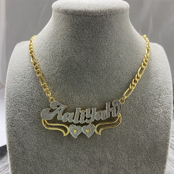 Name Plate Necklace - Etsy