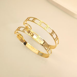 Custom Name Hoop Earrings, Name Letter Earrings, Large Hoop Earrings, Personalized Name Earrings, Gold Name Earrings, Nameplate Jewelry Gift