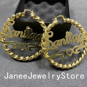 Custom Name Hoop Earrings,Name Earrings,Name Hoops,Big Hoop Earrings,Gold Name Earrings,Name Earrings Hoop,Personalized Earring,Gift for Her