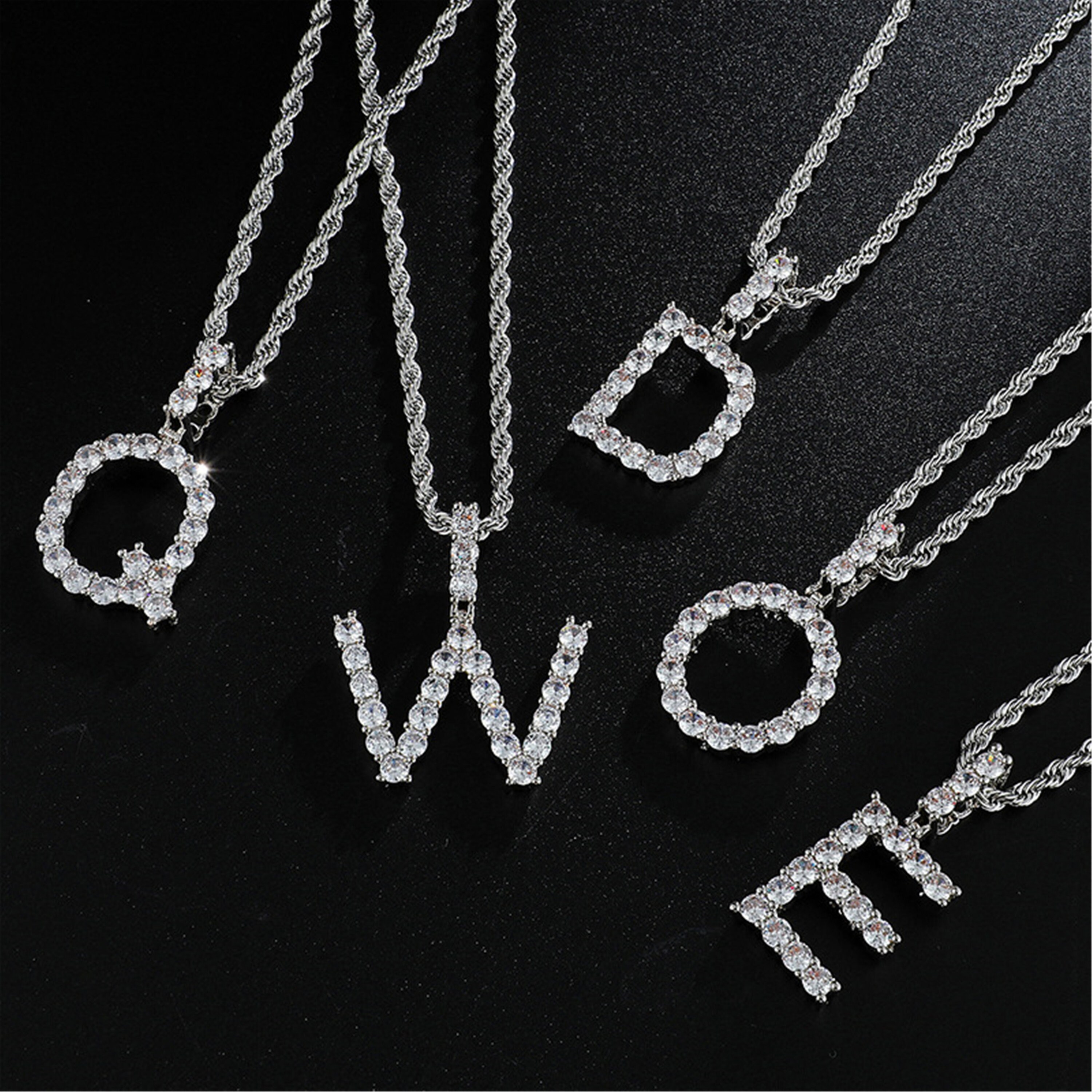 Personalized hip hop letter pendantcustom letters  etsy