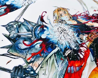 May include: An artistic illustration featuring a character with blonde hair and blue and red accents. The artwork showcases dynamic energy with stylized lightning effects and a detailed metallic armor. The overall theme is fantasy.