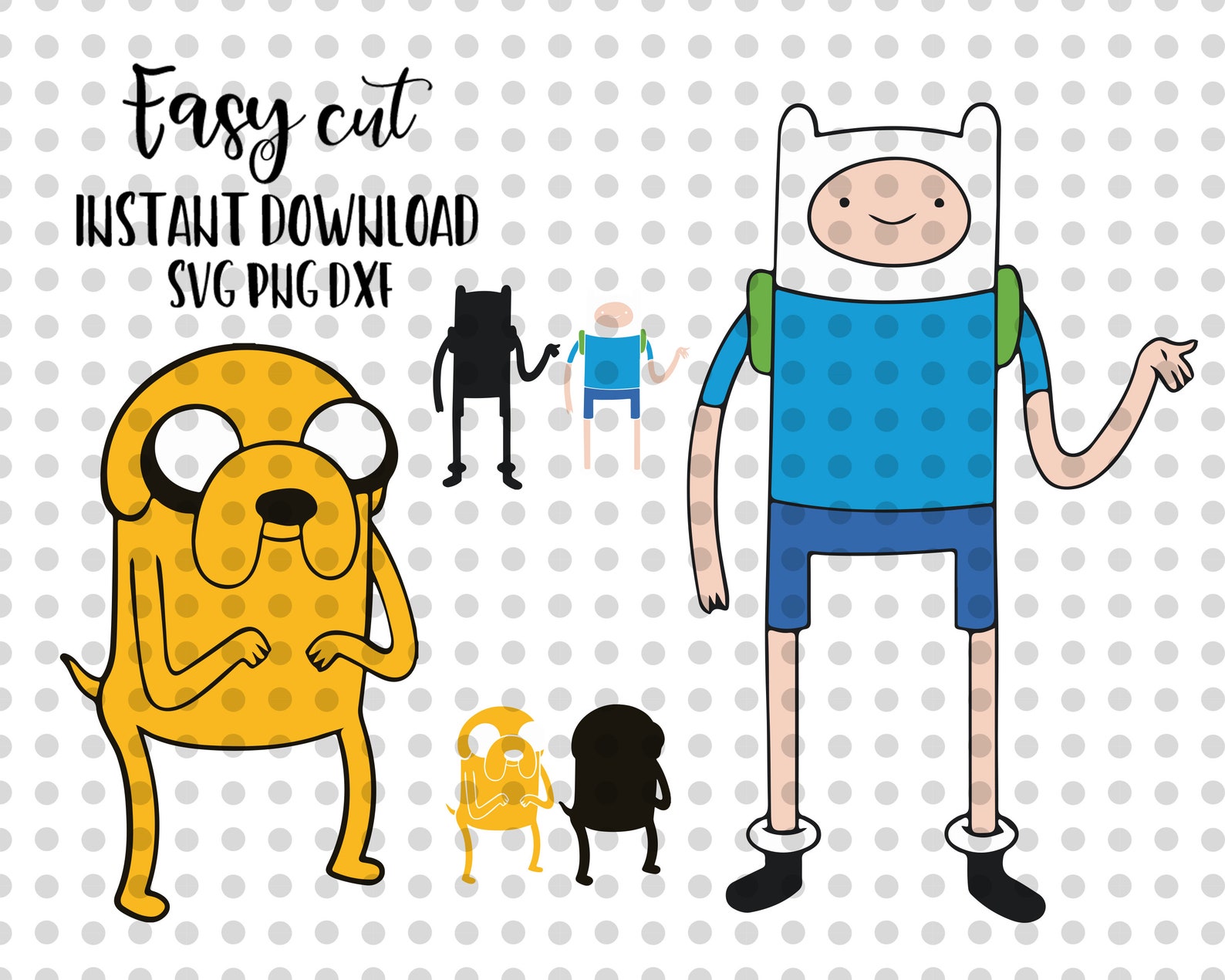 Adventure Time svg Easy Cut Layered By Color Cutting File | Etsy