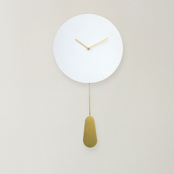 Large Pendulum Wall Clock Etsy