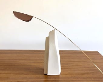 Kinetic Sculpture | Ceramic and Brass Free Standing Tabletop Mobile
