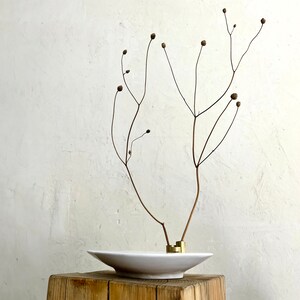 Japanese Ikebana Vase | Decorative Ceramic Bud Vase | Dried Flower Container