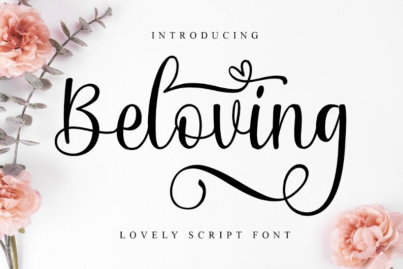 80 Exquisite Wedding Fonts ~ Digital Download Bundle~ Cursive Fonts for ...