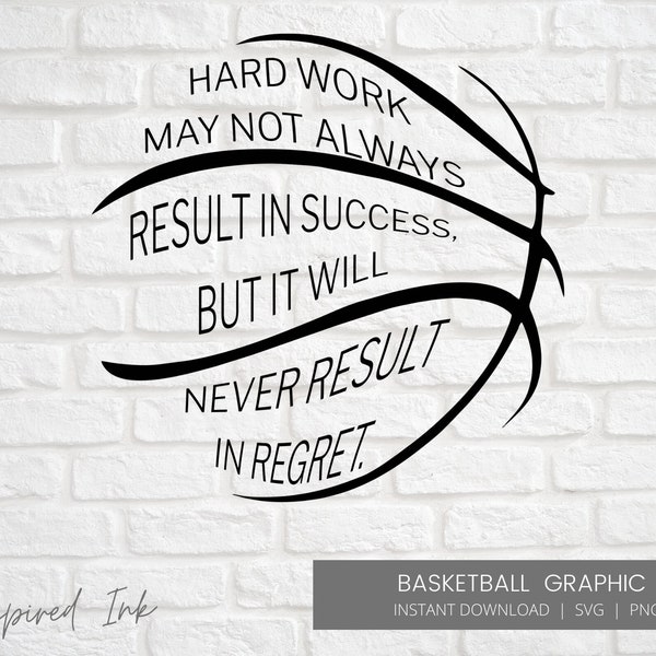Basketball Graphics, digital download SVG, PNG ~ Cricut Designs ~ T-Shirt ~ Silhouette  ~ Sports Designs ~ Inspirational sports quote