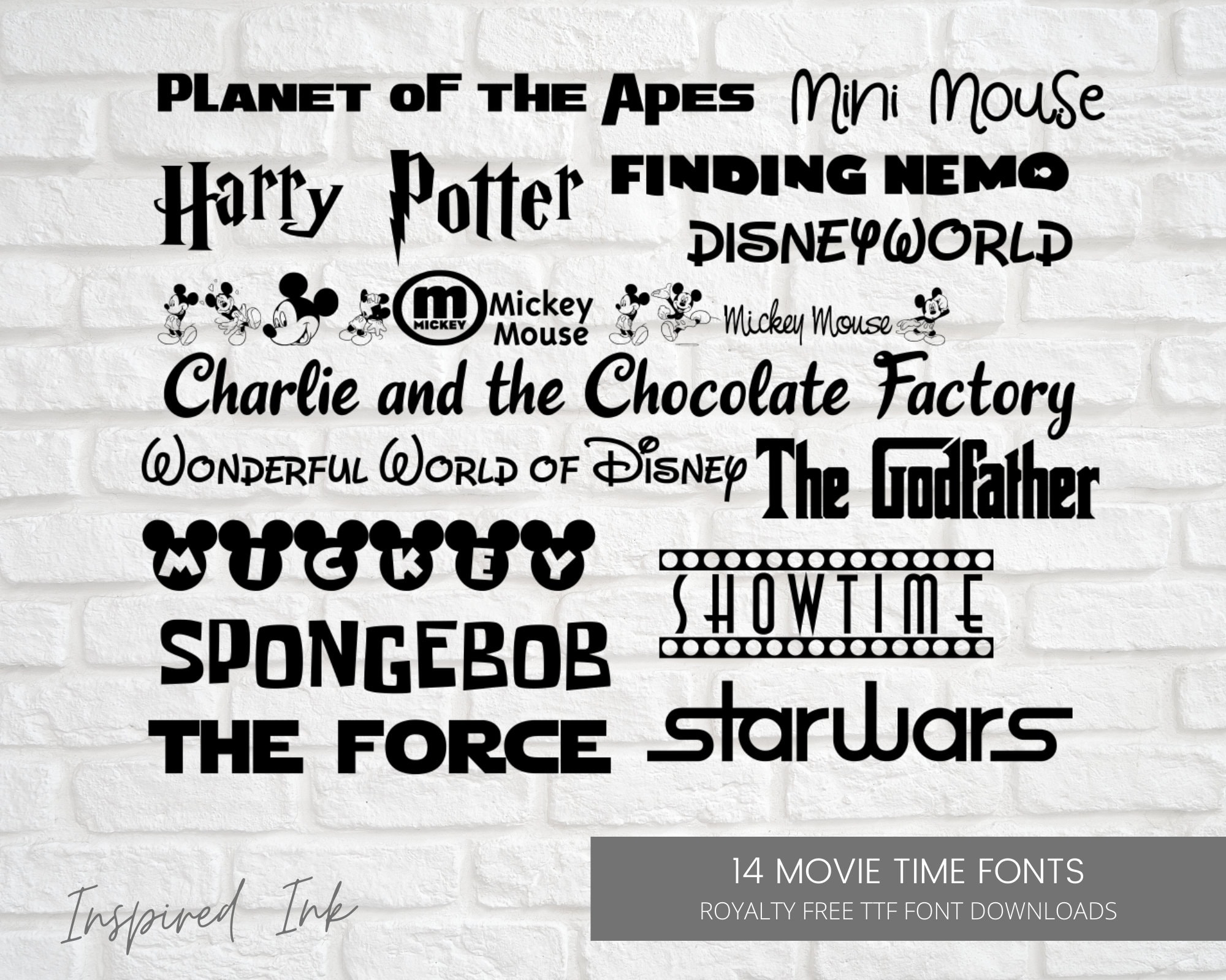 Fonts harry potter