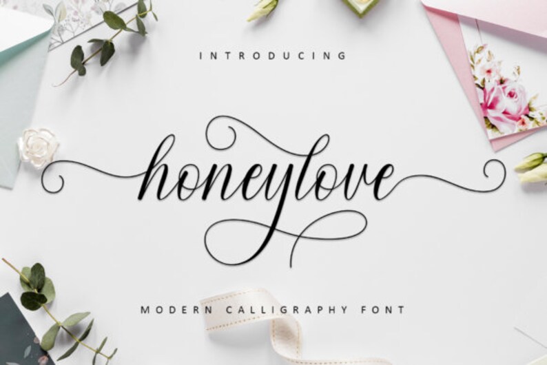 80 Exquisite Wedding Fonts ~ Digital Download Bundle~ Cursive Fonts for ...