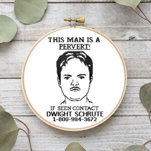 This Man Is A Pervert - Cross Stitch Pattern (PDF Only)