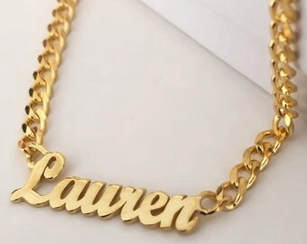 Name Necklace Monogram Necklace Custom 