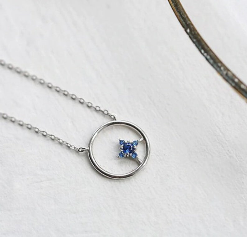 925 Sterling Silver,Minimalist Necklace,Boho Necklace,Dainty Necklace Sweet Simple Four Star Pendant Bridesmaids Jewellery. Gift for her