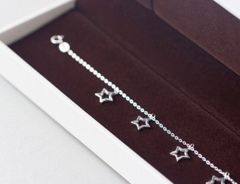 Simple Anklet. Adjustable Anklet Star Anklet Anklets For Women Star Jewelry Boho Anklet Anklet Silver Anklet Boho Anklet