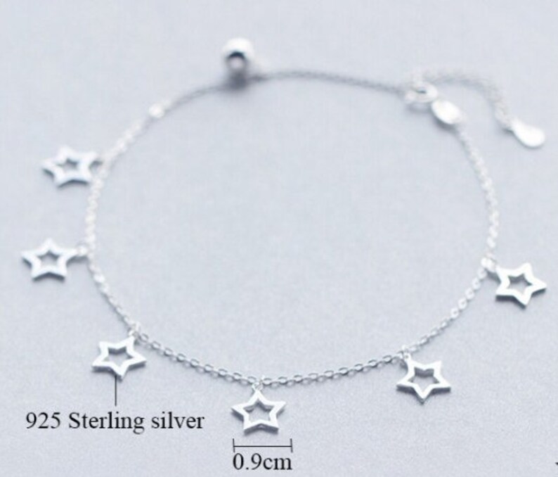 Simple Anklet. Adjustable Anklet Star Anklet Anklets For Women Star Jewelry Boho Anklet Anklet Silver Anklet Boho Anklet