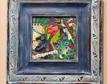 QUALITY PRODUCTION mixed media collage