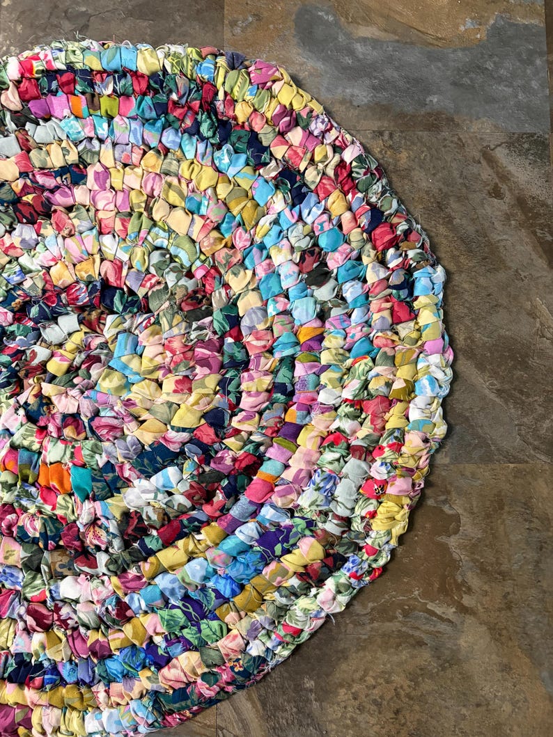 Easter Colors Rag Rug Rag Rug in Many Colors 24” Circle - Etsy