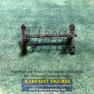 5m (c.18ft) Model Wargaming Barbed Wire (15mm/28mm/32mm) Diorama ...