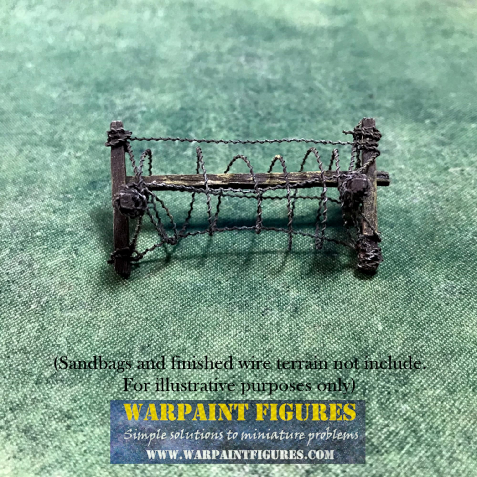 Warhammer Razor Wire 5m (c.18ft) Model Wargaming Barbed Wire (15mm/28mm/32mm) Diorama ...