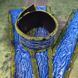 Flexible Wargaming Rivers (Classic): 50mm Wide - 6mm, 10mm, 15mm & 28mm Scale Terrain.