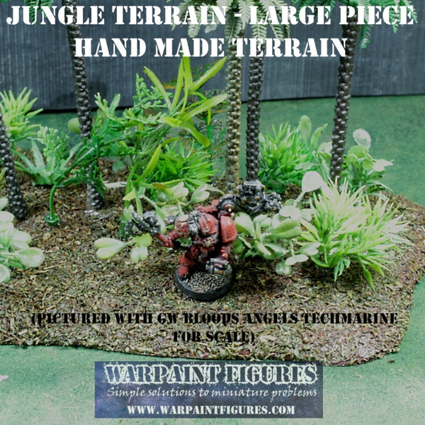 Groot modulair jungle wargaming-terrein - geschikt voor games zoals Warhammer|40K|Bolt Action|28mm|15mm|20mm|RPG|D&D|Chain Of Command