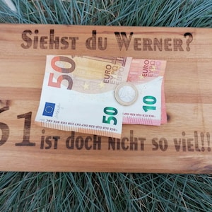 Brettchen aus Holz mit Persönliche Gravur