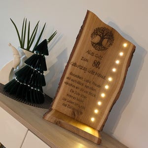 Wooden stele / wooden display / entrance sign / home
