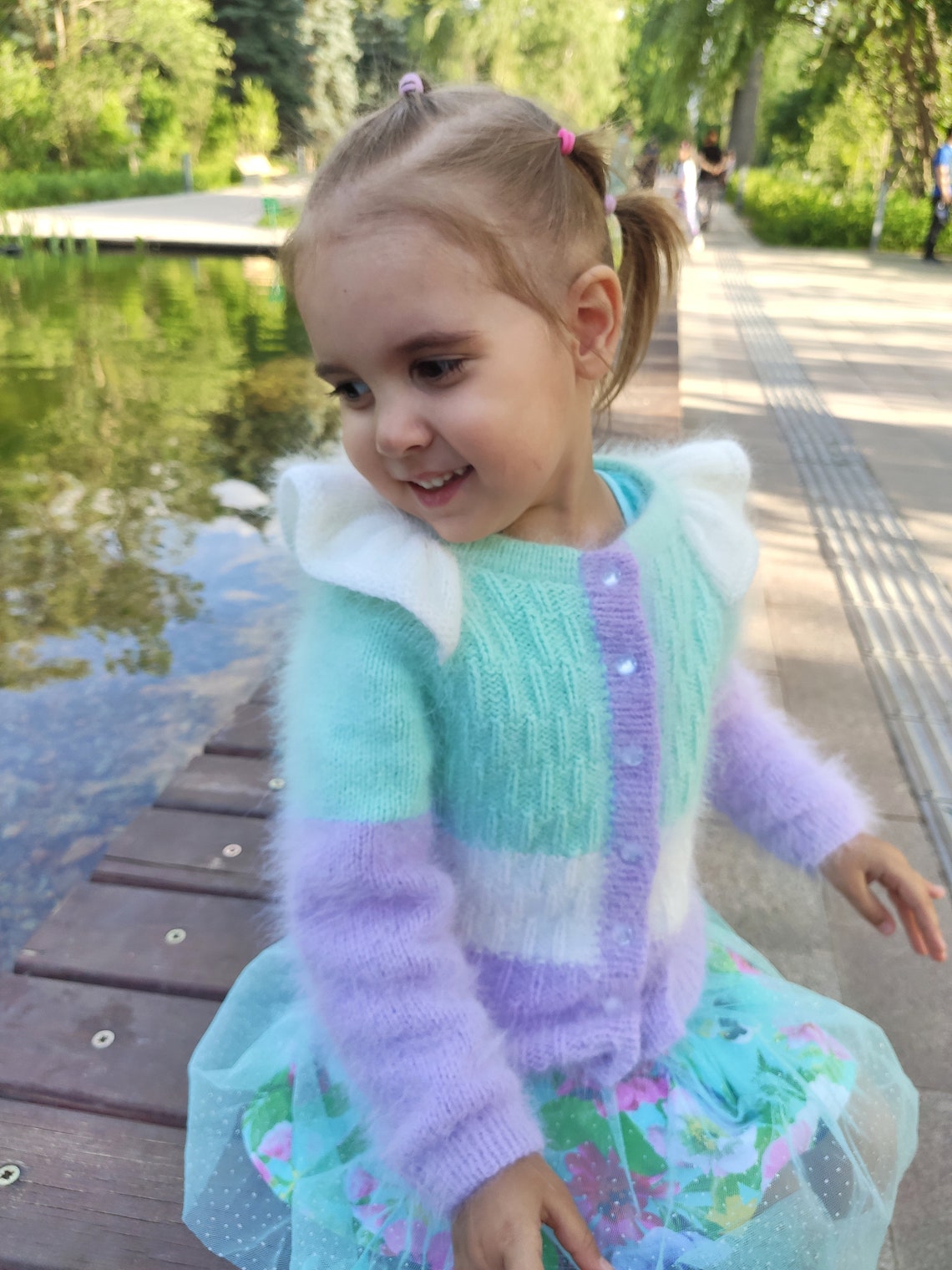 Baby Girl Cardigan Cute Angora Cardigan Childrens Knitted Etsy