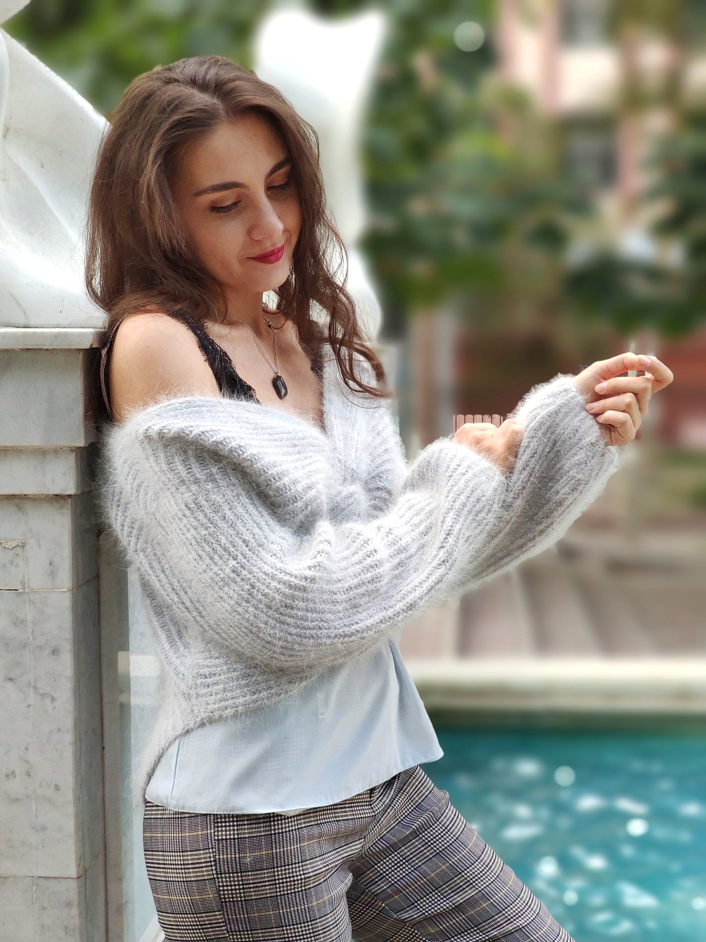 Angora off Shoulder - Etsy