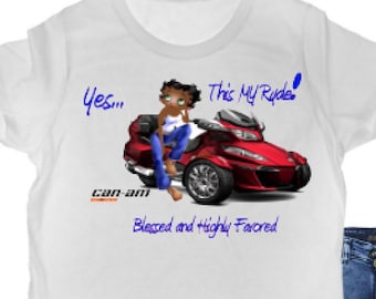 T-shirts moto Can Am Spyder « Yes This My Ride »