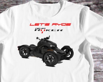 Can Am Ryker T-shirts motorfiets heren- en damesmaten, uniseks