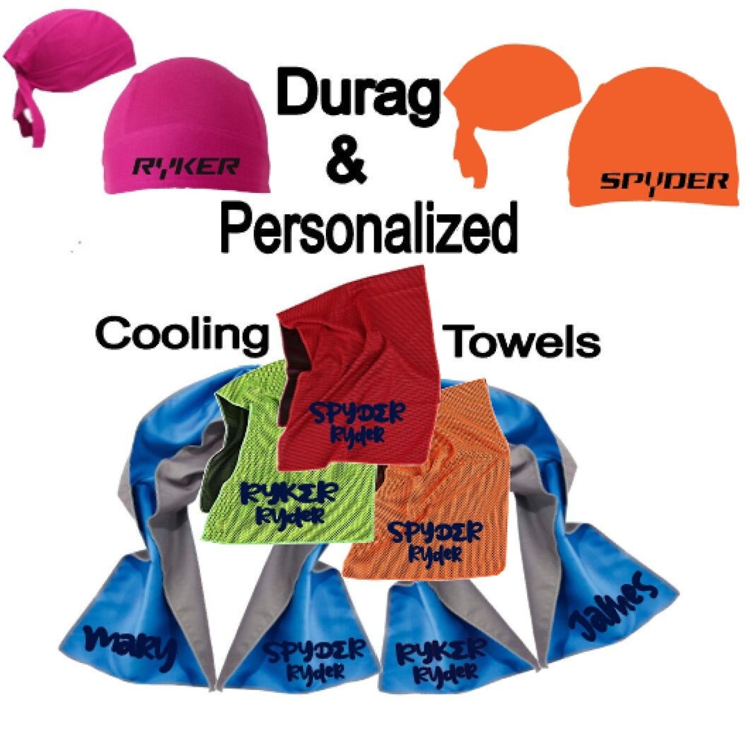Durag and Cooling Towel Combo -can Am Spyder or Ryker Personalized ...