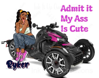 Can Am Ryker Tshirt Motorcycle Hot Pink Ryker