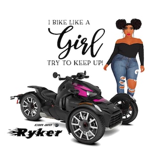 Can Am Ryker Tshirt Motorcycle Hot Pink Ryker