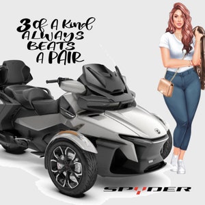 Can Am Spyder T-shirt Motorcycle Canam  3 of a Kind