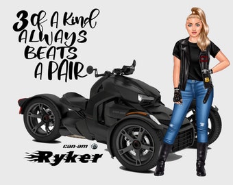 Can Am Ryker T-Shirt Motorrad Canam 3 einer Art