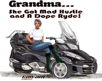 Camisetas Can Am Spyder Grandma Dope Ryde Tú eliges el look de abuela