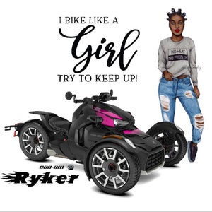Can Am Ryker Tshirt Motorcycle Hot Pink Ryker