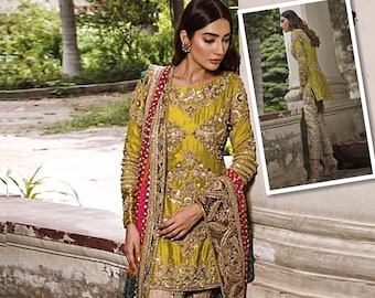 Mehndi Dress Etsy Beautiful & simple mehndi dresses ideas for unmarried girls/bride's sisters dresses ideas for mehndi function,indian wedding. mehndi dress etsy