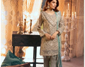 Traje salwar kameez myssoori bordado: vestido de novia pakistaní